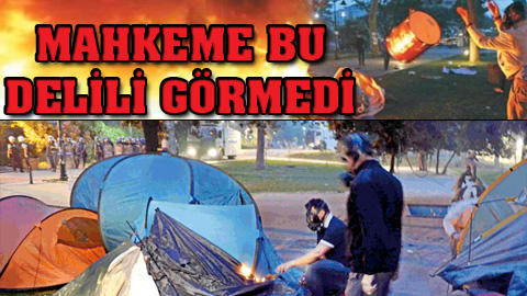 Gezi’de çadır yakan zabıtalar beraat etti