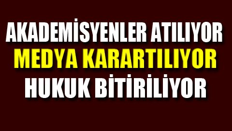 AKP hukuk tanımıyor!