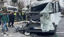 Ferahevler’de çöp kamyonu İETT otobüsüne çarptı: 3 yaralı